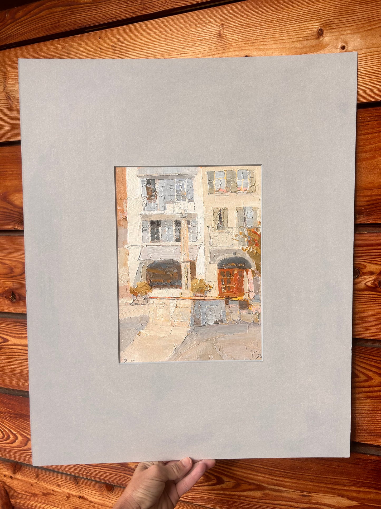 !9 October 2025. Fontaine at the Place de la Couronne, Lutry. 9.10.2025. 20x27 cm