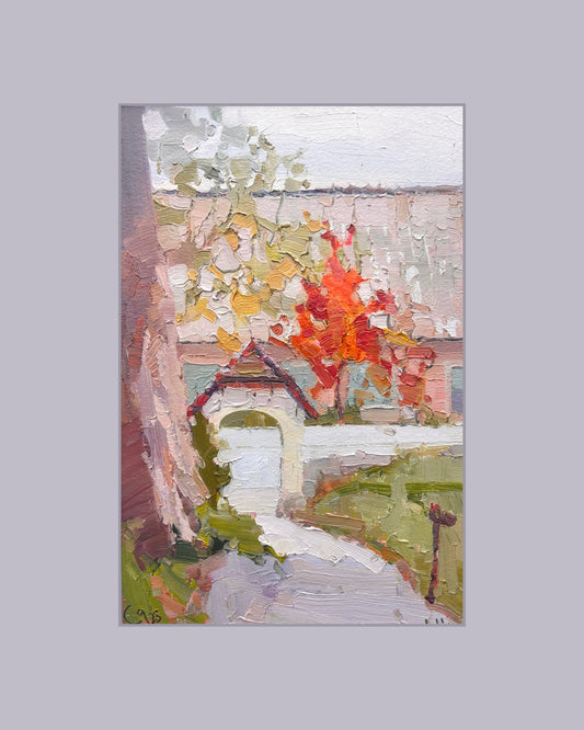 ! The door out, Villa Mégroz, 1.11.2025. 17x26 cm