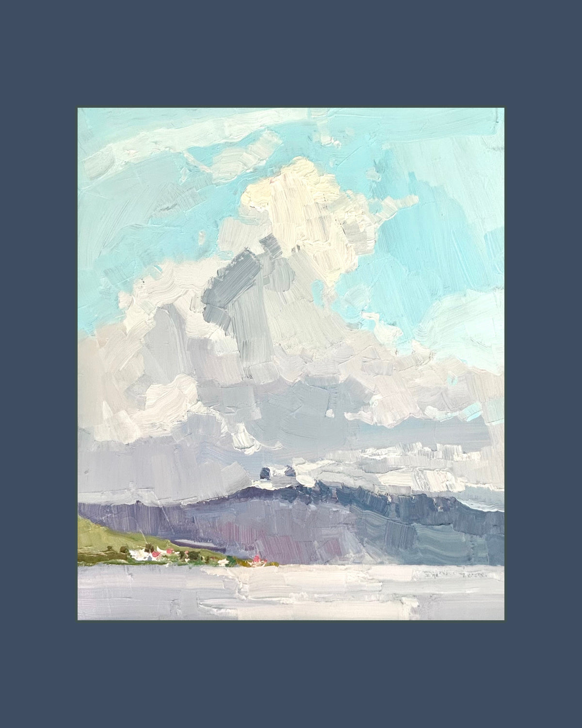 ! Clouds above the mountains. Lutry. 02.06.2026. 20x25 cm
