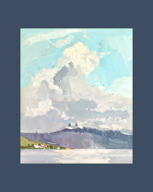 ! Clouds above the mountains. Lutry. 02.06.2026. 20x25 cm
