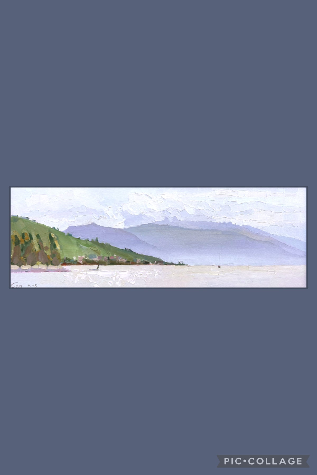 *6th August in Lutry. 6.08.2026. 13x39 cm