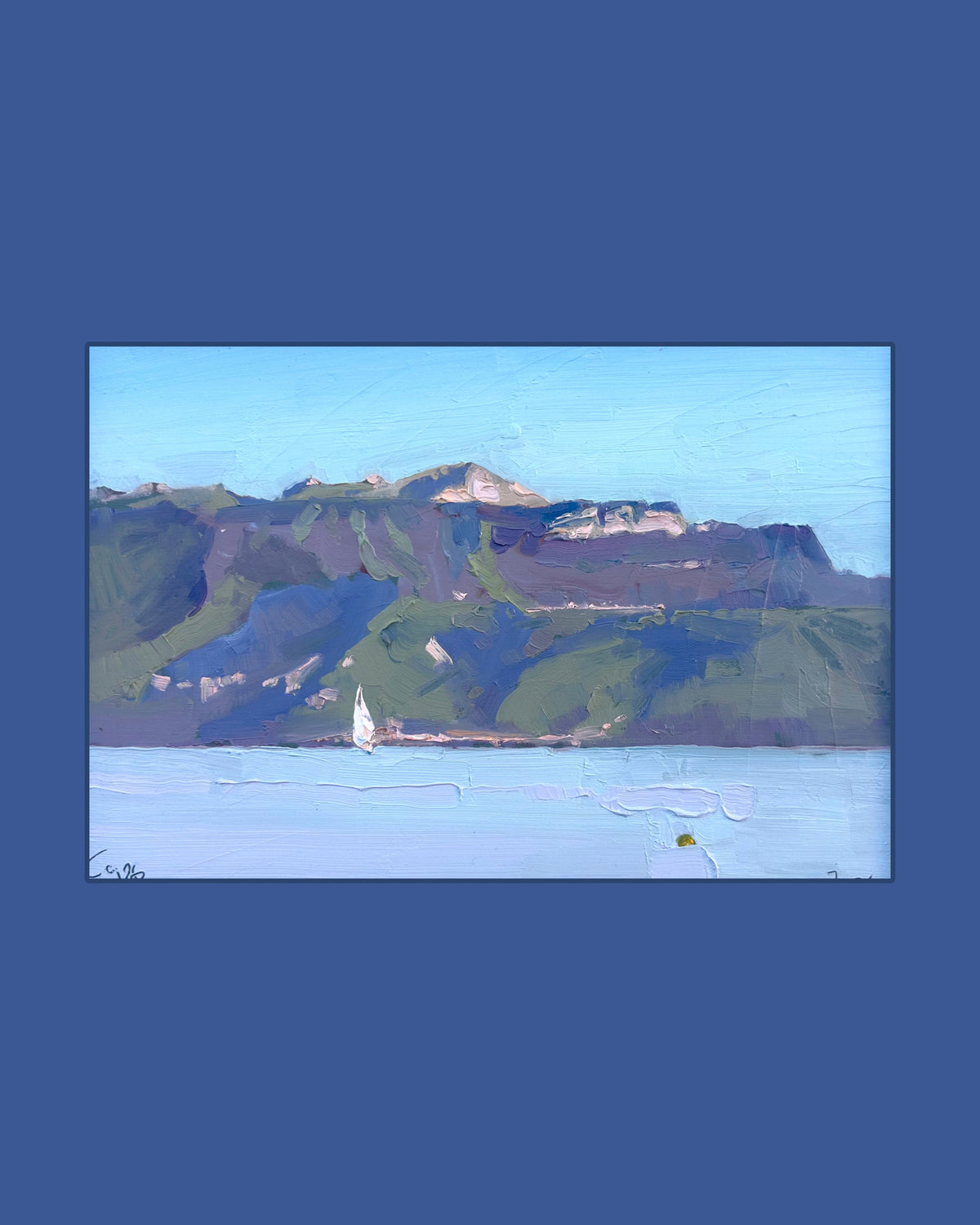 * Dent  D'Oche, from Lutry in the sunset light. 7.06.2026. 19x27 cm