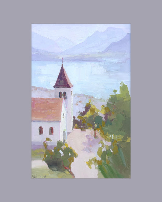 * Chapelle St.-Joseph du Mont Pèlerin. 11.08.2026. 26x40 cm