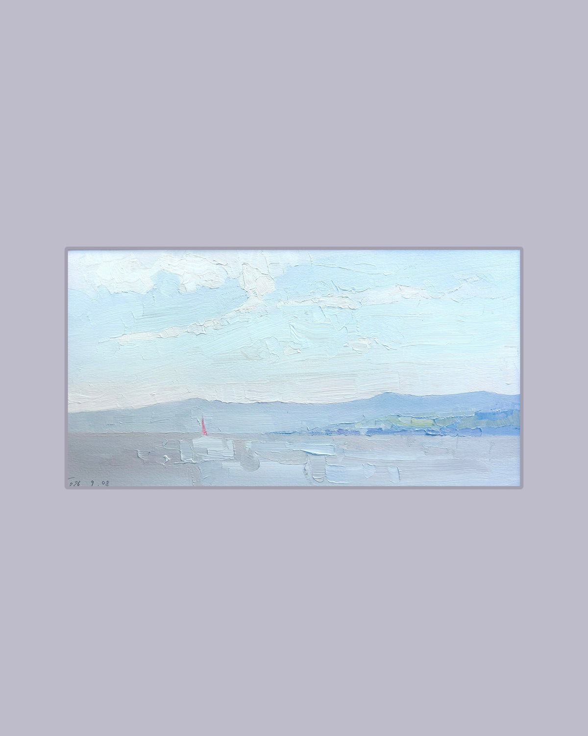View to Jura. Lutry. 9.08.2026. 20x38 cm