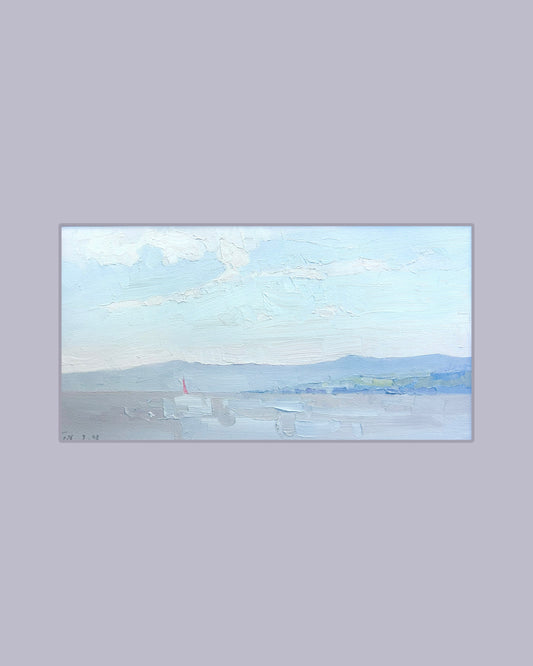 View to Jura. Lutry. 9.08.2026. 20x38 cm