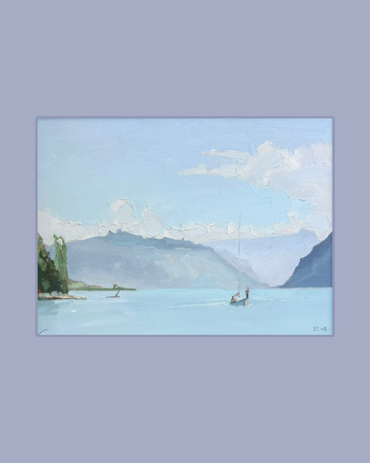* Back to the port. Lutry. 22.08.2026. 26x35 cm