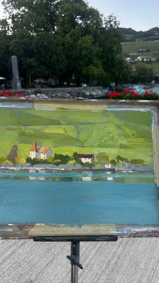* Cully, reflections. 15.06.2026. 26x36 cm
