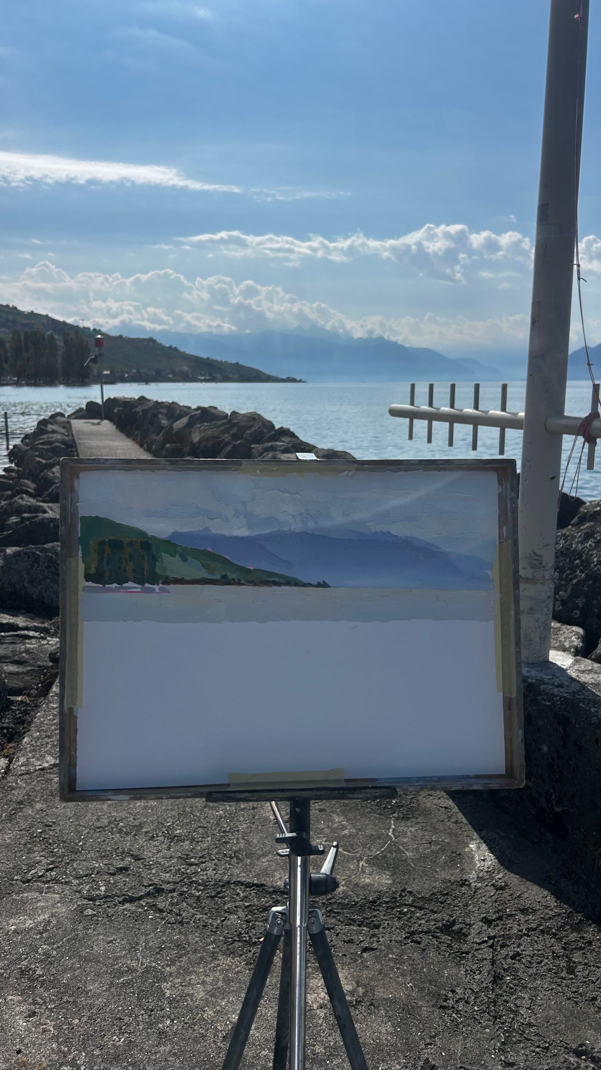 *6th August in Lutry. 6.08.2026. 13x39 cm
